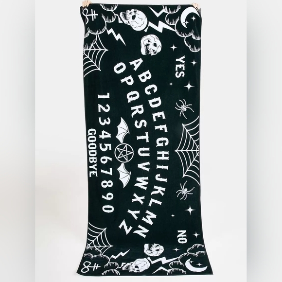 Dolls kill Goth Witchy Black Ouija Talking Spirits Board Beach Towel Model Robe - Picture 2 of 8
